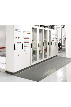 Elektirikçi Paspası 100x100 cm 3 mm Siyah Kaymaz İzole Kauçuk Pano Önü Matı