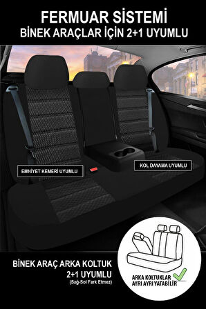 Chevrolet Lacetti 2004-2013 Aracınıza Uyumlu Füme Başak Plus Serisi Dokuma