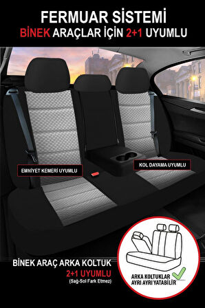 Ford Mondeo Titanyum 2015  Aracınıza Uyumlu Füme Başak Plus Serisi Dokuma