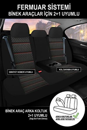 Volkswagen Golf7 Tridline Hatchback 2013-2020  Aracınıza Uyumlu Füme Başak Plus Serisi Dokuma