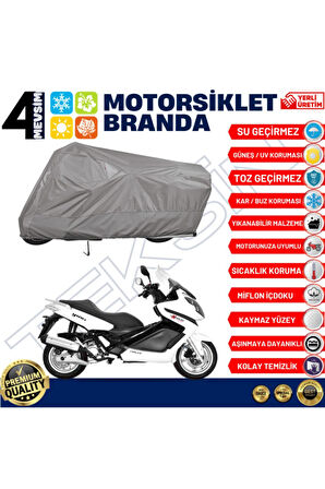 Kadırga Qm250t   Motor Motosiklet Brandası Bağlantı Tokalı 4 Mevsim Su Geçirmez