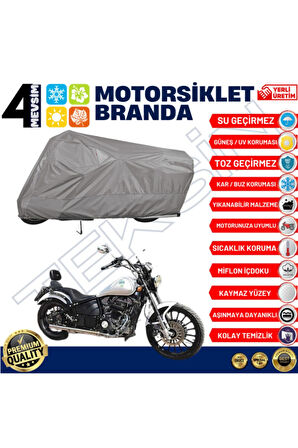 Regal Raptor Dd 250e-6c Arka Çanta Uyumlu   Motor Motosiklet Brandası Bağlantı Tokalı 4 Mevsim Su Geçirmez