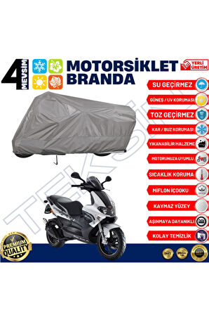 Piaggoi Runner 180 Arka Çanta Uyumlu   Motor Motosiklet Brandası Bağlantı Tokalı 4 Mevsim Su Geçirmez