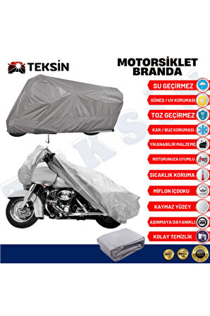 Victory Chopper Serisi Uyumlu   Motor Motosiklet Brandası Bağlantı Tokalı 4 Mevsim Su Geçirmez