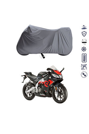 Aprilia Red Rose 50 Çantalı  Motor Motosiklet Brandası Bağlantı Tokalı 4 Mevsim Su Geçirmez