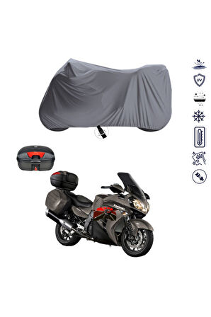 KAWASAKİ GTR 1400 Çantalı  Motor Motosiklet Brandası Bağlantı Tokalı 4 Mevsim Su Geçirmez