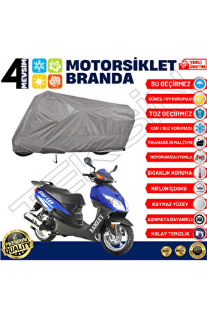 Ramzey Rmz 125 T-22   Motor Motosiklet Brandası Bağlantı Tokalı 4 Mevsim Su Geçirmez