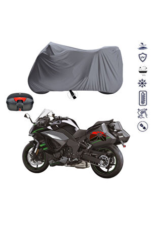 Kawasaki Z 1000 Sx Çantalı  Motor Motosiklet Brandası Bağlantı Tokalı 4 Mevsim Su Geçirmez