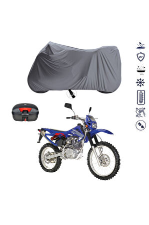 KANUNİ CROSS 250 Arka Çanta Uyumlu  Motor Motosiklet Brandası Bağlantı Tokalı 4 Mevsim Su Geçirmez