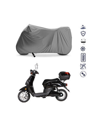 Vitello Likya 1500W Çantalı  Motor Motosiklet Brandası Bağlantı Tokalı 4 Mevsim Su Geçirmez