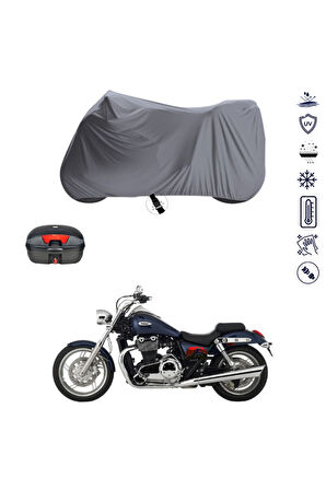 Triumph Thunderbrid Arka Çanta Uyumlu  Motor Motosiklet Brandası Bağlantı Tokalı 4 Mevsim Su Geçirmez