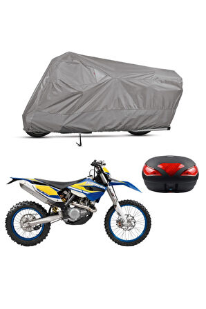 Husaberg FE 501 Arka Çanta Uyumlu  Motor Motosiklet Brandası Bağlantı Tokalı 4 Mevsim Su Geçirmez