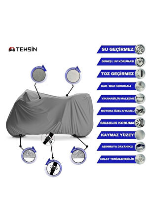 Truva TR125 Arka Çanta Uyumlu  Motor Motosiklet Brandası Bağlantı Tokalı 4 Mevsim Su Geçirmez