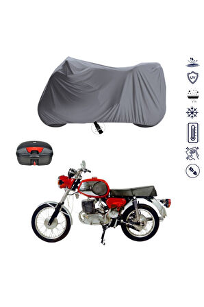 MotoZeen Puma MZ 100A Arka Çanta Uyumlu  Motor Motosiklet Brandası Bağlantı Tokalı 4 Mevsim Su Geçirmez