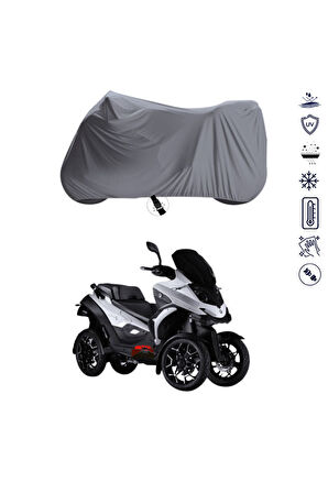 Quadro 4d Üç Teker  Motor Motosiklet Brandası Bağlantı Tokalı 4 Mevsim Su Geçirmez
