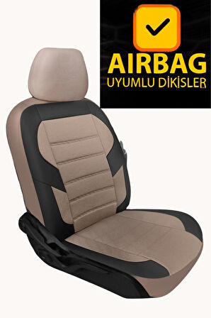 Toyota Corolla Sedan 2013-2018  Bej Aracınıza Uyumlu Cazibe Serisi Pike Kumaş