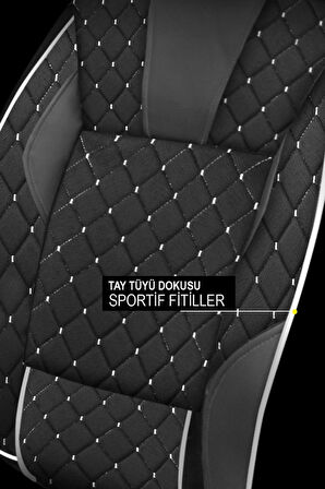 Peugeot Bipper H. Ticari 2008-2019 Aracınıza Uyumlu Bel Destekli Kırmızı ErgoDestek Tay Tüyü