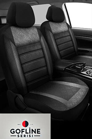 Citroen C1 (2005–2014) Uyumlu Kırmızı Gofline Serisi Serisi Dokuma