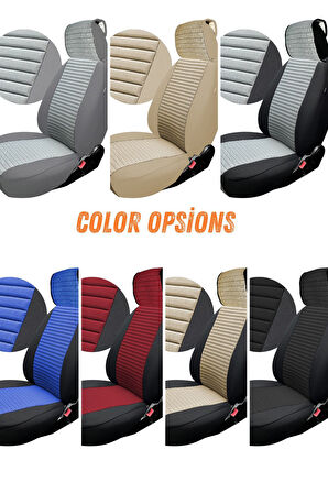 Elegance Comfort Pique Ön İkili Koltuk Minderi Araç İçi Konforun Anahtarı Bej Bej
