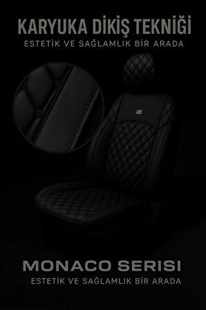 Mini Paceman 2012–2016 Monaco Serisi Eviza Siyah Koltuk Kılıfı