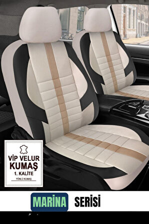 Fiat Tempra Hatchback Sedan Aracınıza Uyumlu Füme Velür Serisi Deri Kılıf