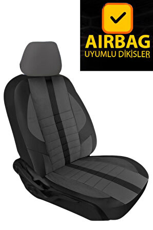 Opel Corsa  D Kasa / Hatchback 2007-2014  Aracınıza Uyumlu Füme Velür Serisi Deri Kılıf