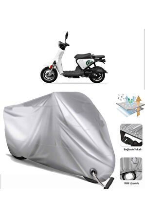 Yuki Qm50qt-6e Snoopy Motosiklet Brandası Motor Branda (bağlantı Tokalı)