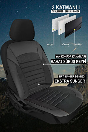Volkswagen Golf 7 Hatchback 2013-2020  Aracınıza Uyumlu Meyra Serisi Tay Tüyü Deri Detay Bej