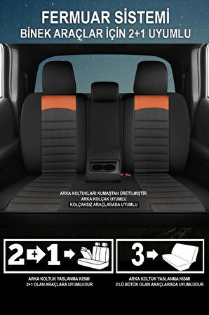 Mercedes E Kasa W124 Sedan 1985-1995 Aracınıza Uyumlu Meyra Serisi Tay Tüyü Deri Detay Taba