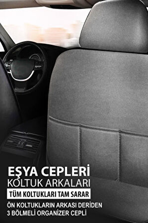 Volvo V40 Aracınıza Uyumlu Bej Nova Serisi Deri Kılıf