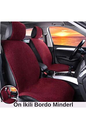 Araba Koltuk Minderi Kumaş İkili Koltuk Minderi Terletmez Ergonomik Gri