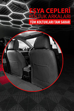 Renault Megane - 1 Cabrio Sedan 1998-2003 Uyumlu Kırmızı Bel Destekli Prestigo Tay Tüyü