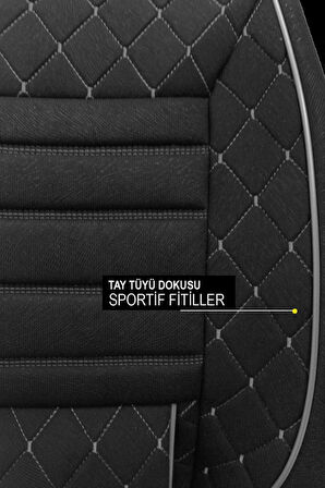 Fiat 500 (1957–1975, 2007–Sonrası) Uyumlu Kırmızı Bel Destekli Prestigo Tay Tüyü