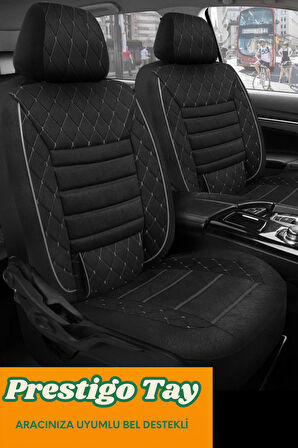 Volkswagen Golf - 6 Tridline Hatchback Uyumlu Kırmızı Bel Destekli Prestigo Tay Tüyü