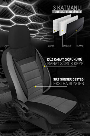Hyundai Elentra Sedan 2003-2008   Aracınıza Uyumlu Füme Serin Serisi Tay Tüyü