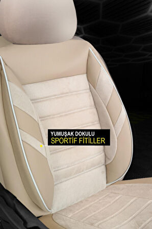 Hyundai İ30 Hachback 2012-2016   Aracınıza Uyumlu Bej Siyah Safari Serisi Yumuşak Doku