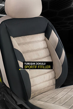 Hyundai İ20 Hachback 2015-2019   Aracınıza Uyumlu Bej Siyah Safari Serisi Yumuşak Doku