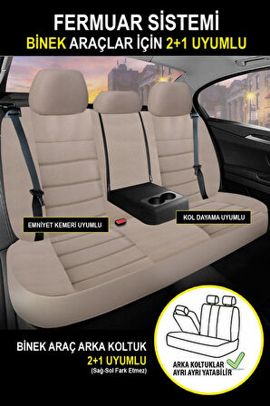 Hyundai İ20 Hachback 2015-2019   Aracınıza Uyumlu Bej Siyah Safari Serisi Yumuşak Doku