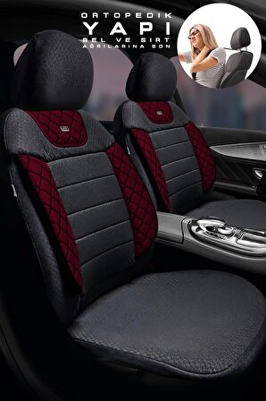 Ayıntap Sport Seri Modüler Oto Koltuk Kılıfı Seti Esnek Uyum Ve Dayanıklı Tasarım Krmz