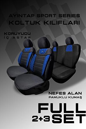Ayıntap Sport Seri Modüler Oto Koltuk Kılıfı Seti Esnek Uyum Ve Dayanıklı Tasarım