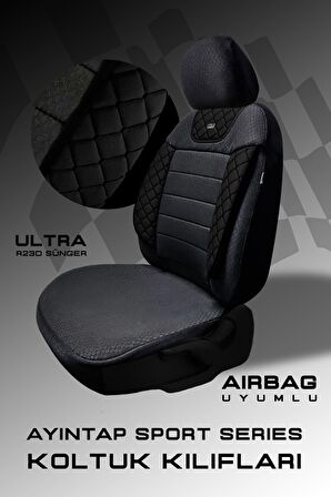 Ayıntap Sport Seri Modüler Oto Koltuk Kılıfı Seti Esnek Uyum Ve Dayanıklı Tasarım