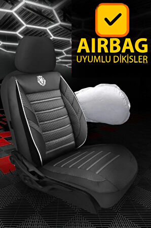 Peugeot 307 2001-2008 Aracınıza Uyumlu Siyah Saren Serisi Jakar Kumaş