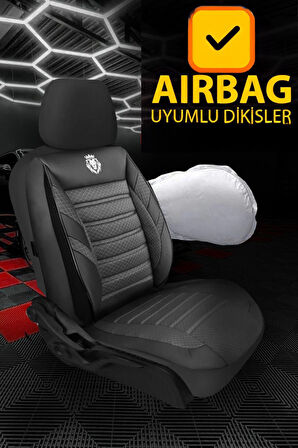 Renault Megane 2 Hatchback 2004-2008 Aracınıza Uyumlu Siyah Saren Serisi Jakar Kumaş