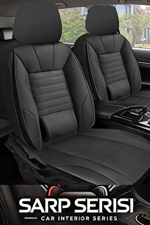 Kia Cerato Sedan 2007-2012  Aracınıza Uyumlu Siyah Sarp Serisi Bel Destekli Kılıf