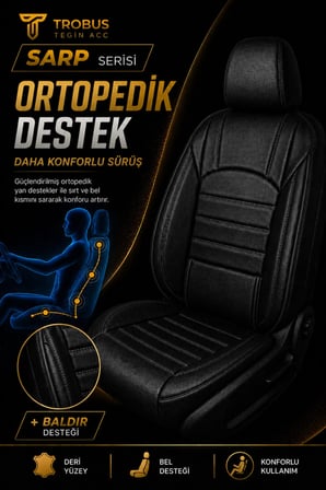 Kia Sportage Suv 2011-2020 Aracınıza Uyumlu Siyah Sarp Serisi Bel Destekli Kılıf