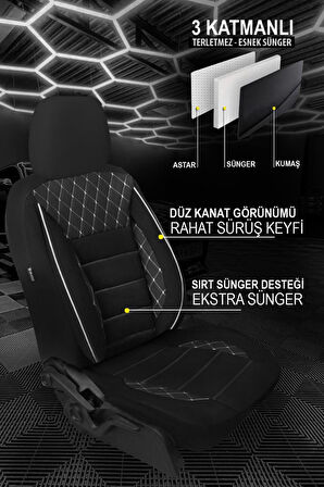 Mitsubishi Lancer Sedan  2008-2013  Kırmızı Aracınıza Uyumlu Sportsafir Series Tay Tüyü