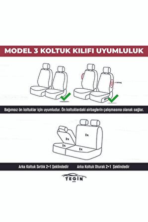 Vira Serisi Ticari Araba Koltuk Kılıfı Seti Hava Yastığına Uygun Mavi Mavi 2 1 Ticari