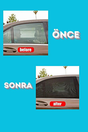 Citroen C4 2004 - 2010 Hatchback Uyumlu Yan Cam Güneşliği Ön veya Arka