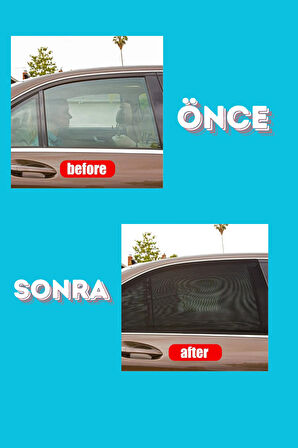 Nissan Qashqai 2006 - 2013 SUV Uyumlu Yan Cam Güneşliği Ön veya Arka