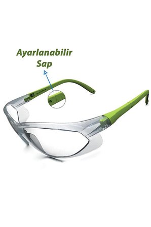 Spor Gözlüğü UV400 Korumalı Şeffaf Lens Darbeye Dayanıklı Hafif Kaymaz Saplı Bisiklet Koşu Gözlüğü